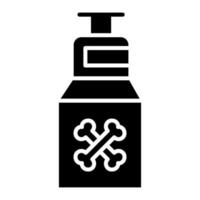 Poison Glyph Icon vector