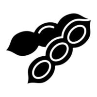 Peas Glyph Icon vector