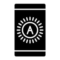 Brightness Auto Glyph Icon vector