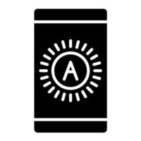 Brightness Auto Glyph Icon vector