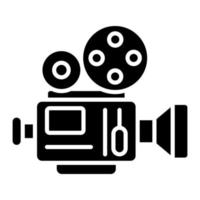 Film Camera Glyph Icon vector