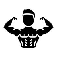 Fitness Glyph Icon vector