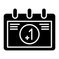 Tomorrow Glyph Icon vector