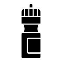 Water Flask Glyph Icon vector