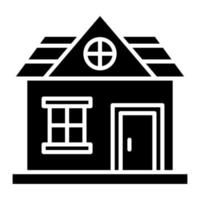 Guest House Glyph Icon vector