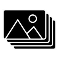 Album Glyph Icon vector