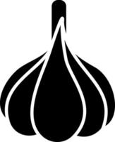 Garlic Glyph Icon vector