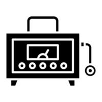 Dosimeter Glyph Icon vector