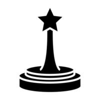 Oscar Award Glyph Icon vector