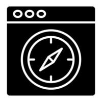 Orientation Glyph Icon vector