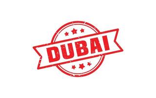 DUBAI stamp rubber with grunge style on white background vector