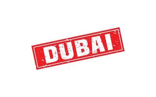 DUBAI stamp rubber with grunge style on white background vector