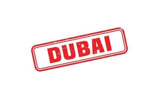 DUBAI stamp rubber with grunge style on white background vector