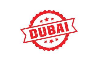 DUBAI stamp rubber with grunge style on white background vector