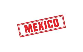 MEXICO stamp rubber with grunge style on white background vector