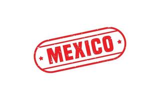 MEXICO stamp rubber with grunge style on white background vector