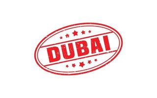 DUBAI stamp rubber with grunge style on white background vector