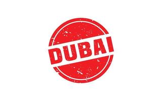 DUBAI stamp rubber with grunge style on white background vector