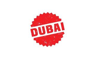 DUBAI stamp rubber with grunge style on white background vector