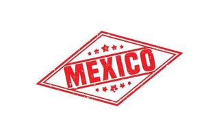 MEXICO stamp rubber with grunge style on white background vector