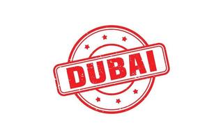 DUBAI stamp rubber with grunge style on white background vector