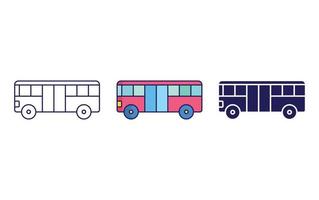 Bus Lift line and glyph icon, isolated vector illustration