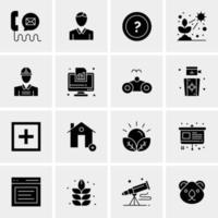 16 Business Universal Icons Vector Creative Icon Illustration to use in web and Mobile Related project