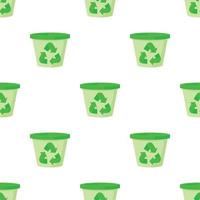 Plastic jar pattern seamless vector