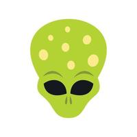 icono alienígena, estilo plano vector