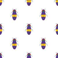 Bug pattern seamless vector