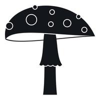 Amanita icon, simple style vector