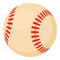 icono de pelota de béisbol, estilo de dibujos animados vector