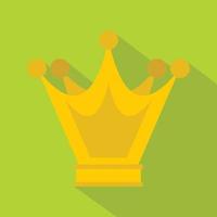 Princess crown icon, flat style vector