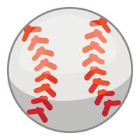 icono de pelota de béisbol, estilo de dibujos animados vector