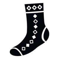 Tradition sock icon, simple style vector