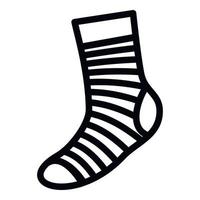 Neatness sock icon, simple style vector