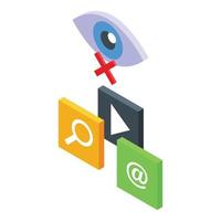 Privacy Policy icon isometric vector. Data law vector