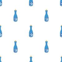 Bottle of wine pattern seamless vector