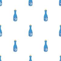 Bottle of wine pattern seamless vector