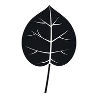 Linden leaf icon, simple style vector