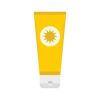 Sunscreen icon, flat style vector