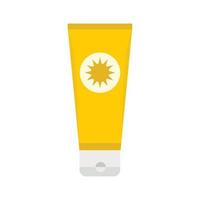 Sunscreen icon, flat style vector