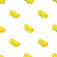 Yoga mat pattern seamless vector