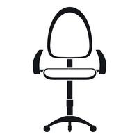 Modern office chair icon, simple style vector