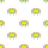 Round trampoline pattern seamless vector