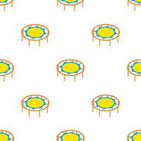 Round trampoline pattern seamless vector