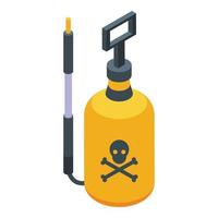 Chemical pest icon isometric vector. Control pesticide vector