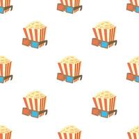 Popcorn pattern seamless vector
