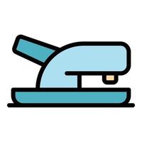School hole punch icon color outline vector