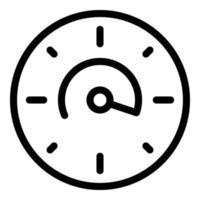 Clock time icon outline vector. Duration web vector